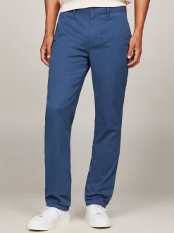 Spodnie*Tommy Hilfiger Proste Chinosy 1985 Collection Z Bawełny Pima Ze Stretchem AEGEAN SEA