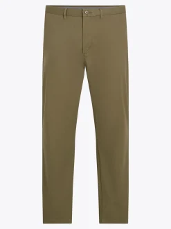 Spodnie*Tommy Hilfiger Proste Chinosy 1985 Collection Z Bawełny Pima Ze Stretchem UTILITY OLIVE