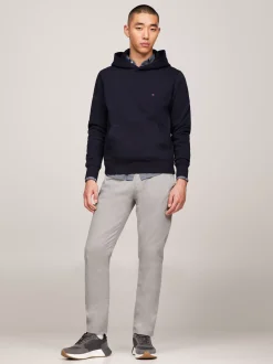 Spodnie*Tommy Hilfiger Proste Chinosy 1985 Collection Z Bawełny Pima Ze Stretchem HYDROGEN GREY