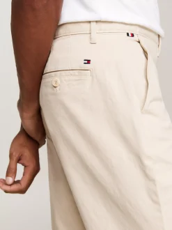 Spodnie*Tommy Hilfiger Proste Chinosy Denton Essential Z Diagonalu CLASSIC BEIGE