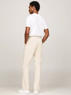Spodnie*Tommy Hilfiger Proste Chinosy Denton Essential Z Diagonalu CLASSIC BEIGE