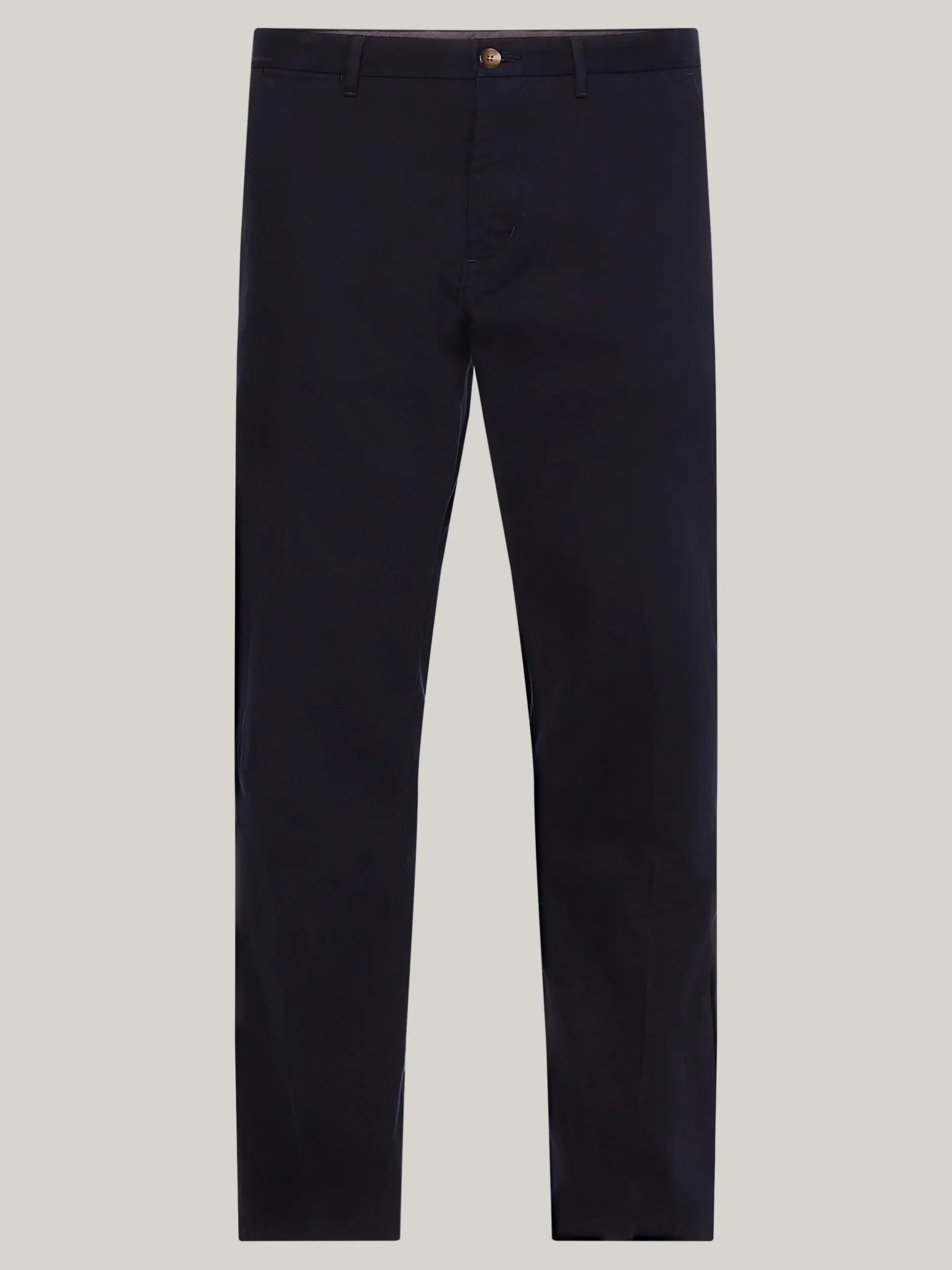 Spodnie*Tommy Hilfiger Proste Chinosy Denton Essential Z Diagonalu DESERT SKY