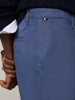Spodnie*Tommy Hilfiger Proste Chinosy Denton Z Bawełny Ze Stretchem AEGEAN SEA
