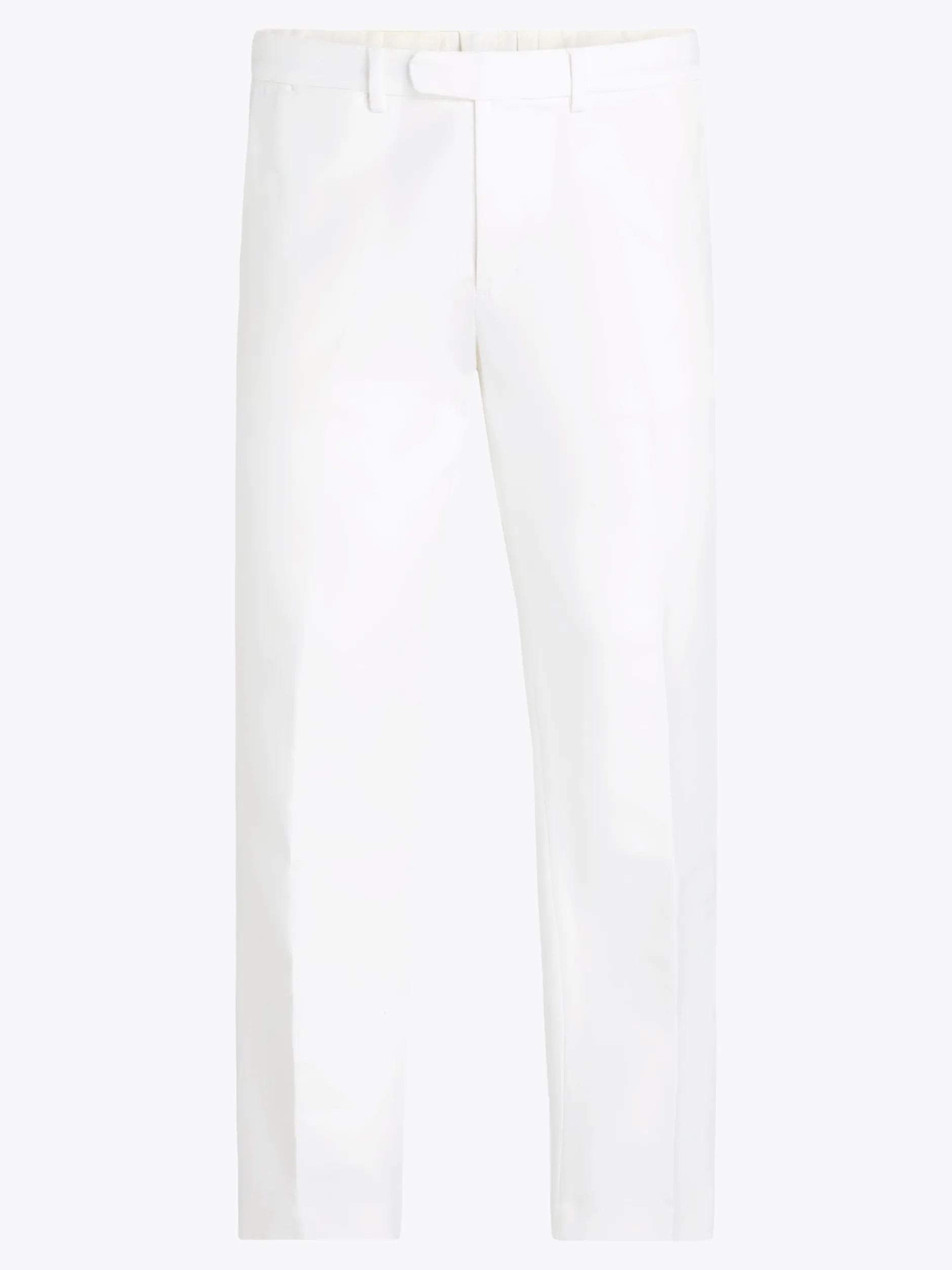 Spodnie*Tommy Hilfiger Proste Chinosy Smart Casual Z Bawełny ECRU
