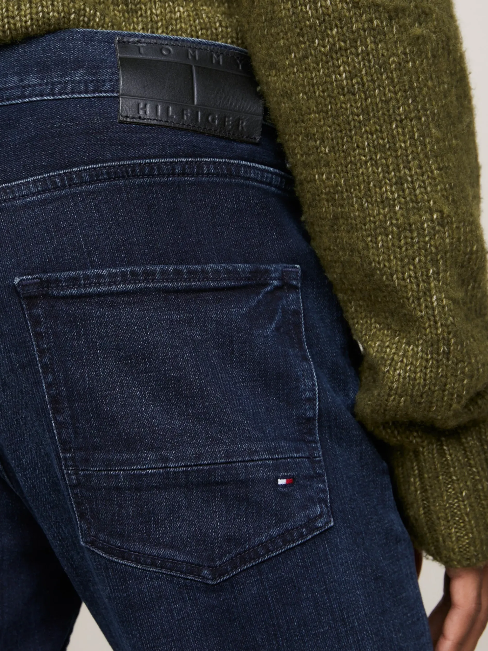Jeansy*Tommy Hilfiger Proste Jeansy Denton Z Efektem Wyblaknięcia MEEK BLUE BLACK