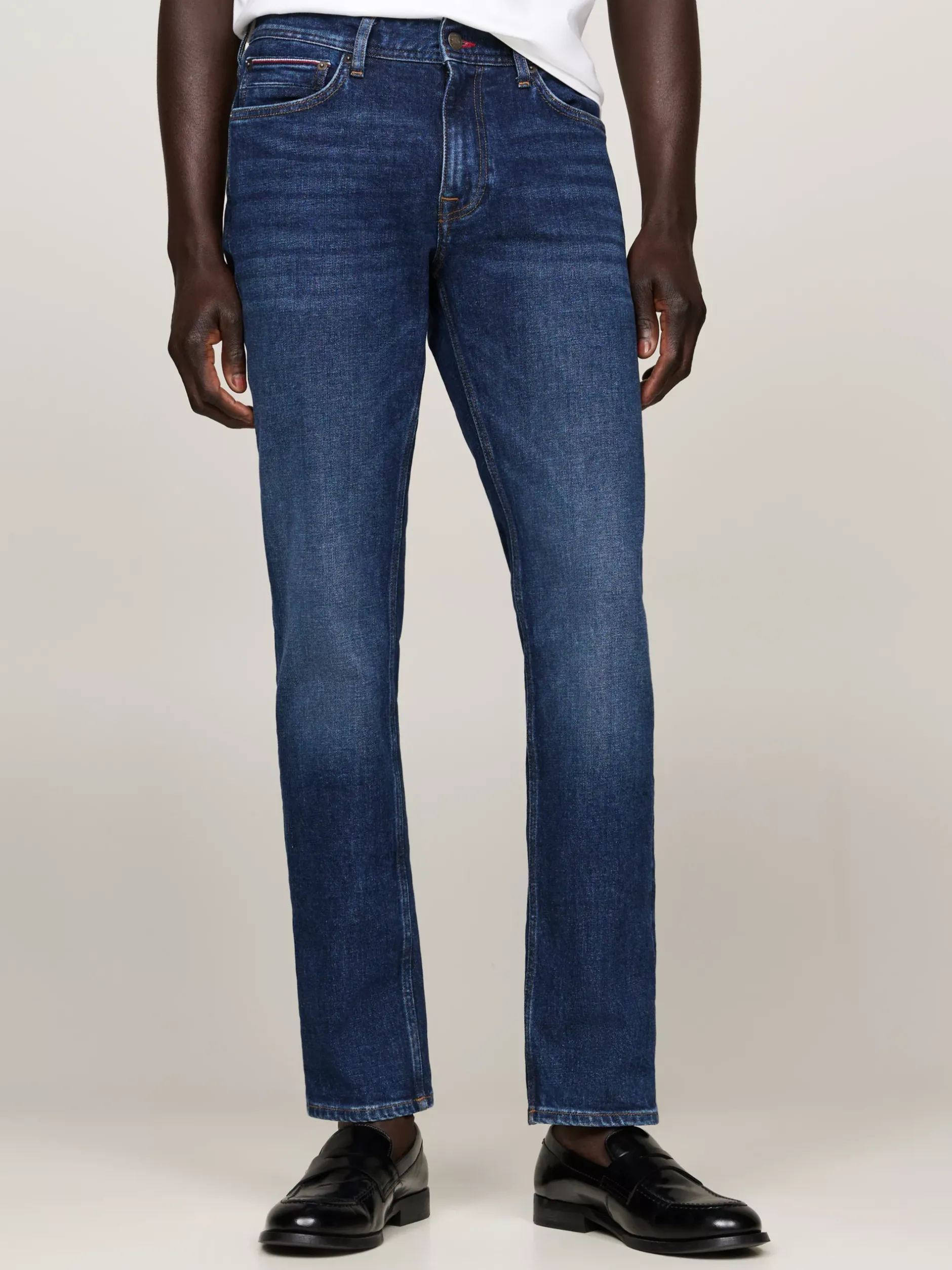 Jeansy*Tommy Hilfiger Proste Jeansy Denton Z Efektem Wyblaknięcia BAKER INDIGO