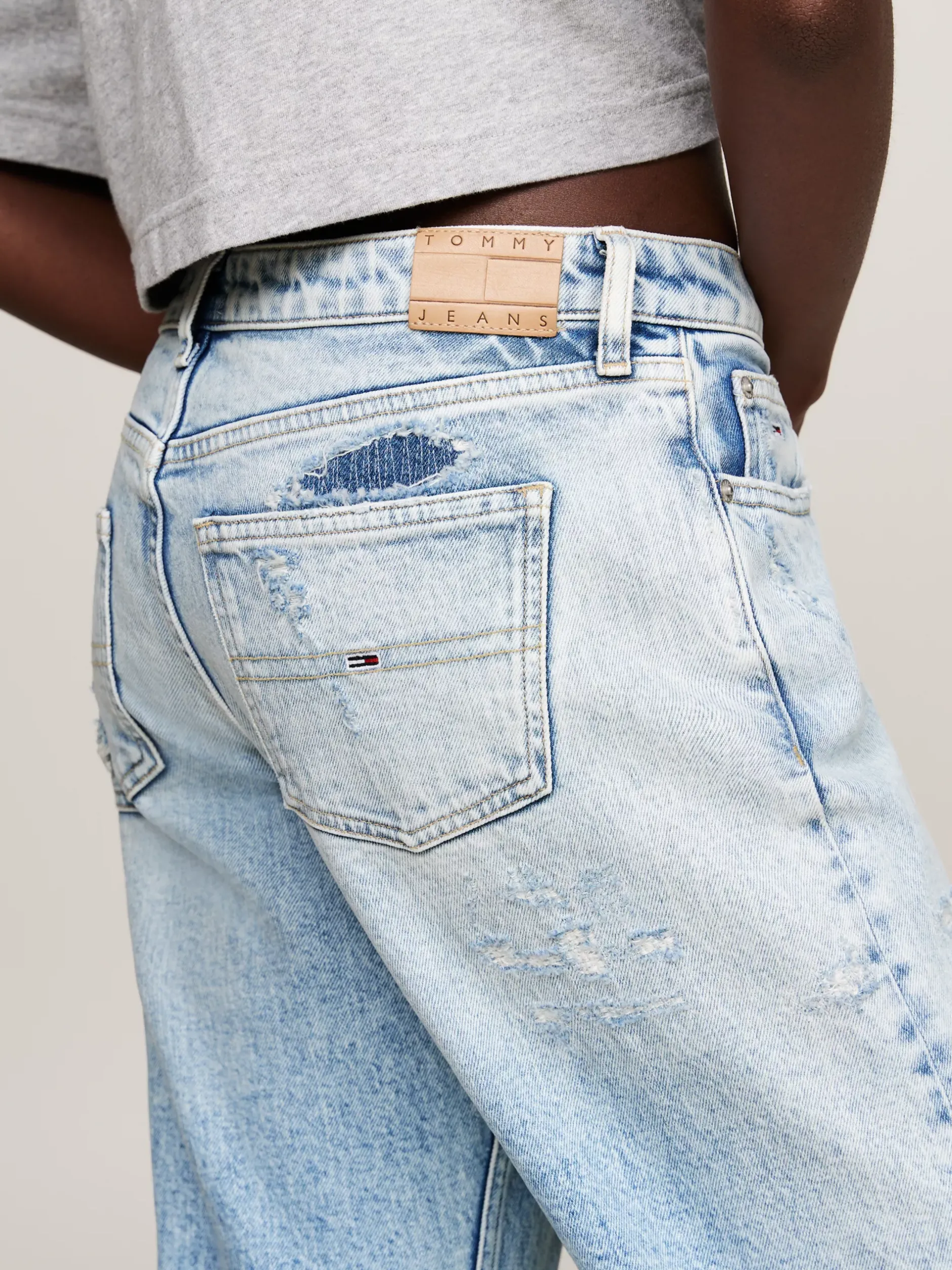 Jeansy*Tommy Hilfiger Proste Jeansy Sophie Z Niskim Stanem DENIM LIGHT