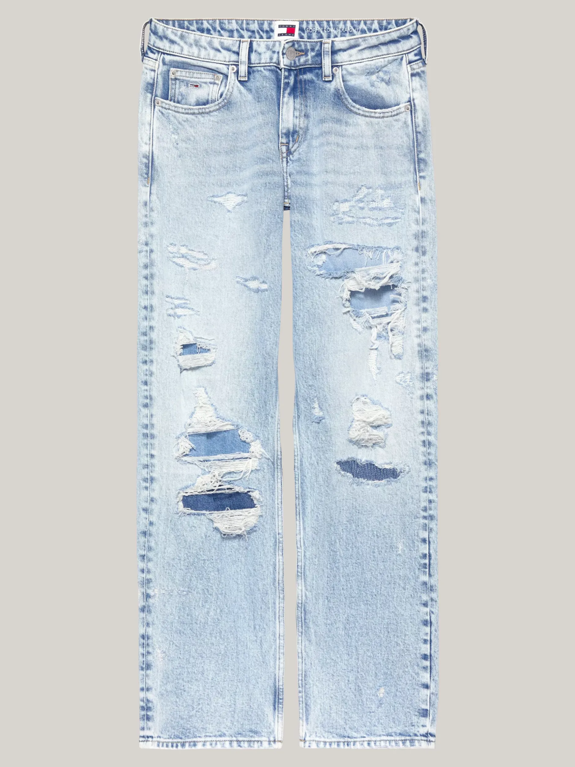 Jeansy*Tommy Hilfiger Proste Jeansy Sophie Z Niskim Stanem DENIM LIGHT