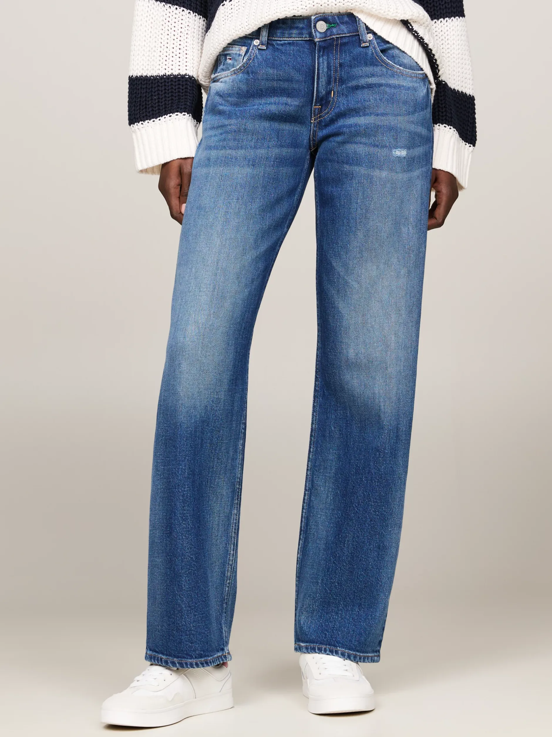 Jeansy*Tommy Hilfiger Proste Jeansy Sophie Z Niskim Stanem DENIM MEDIUM