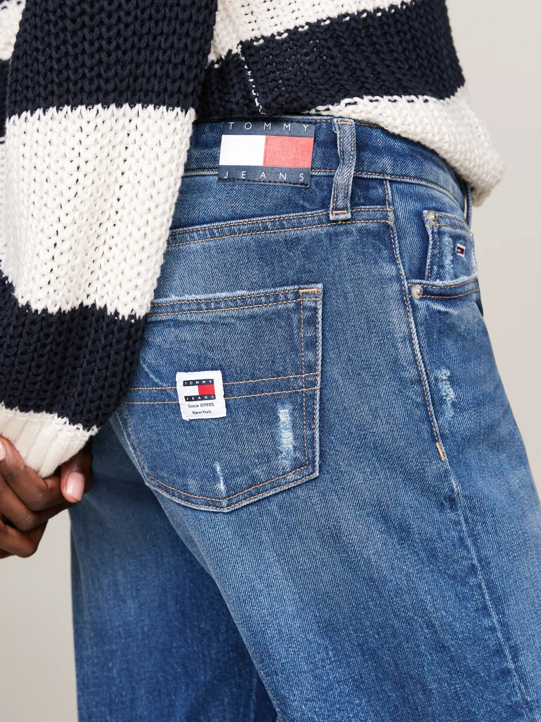 Jeansy*Tommy Hilfiger Proste Jeansy Sophie Z Niskim Stanem DENIM MEDIUM