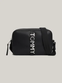 Torebki Na Pasku*Tommy Hilfiger Prostokątna Torebka City Z Metalowym Logo BLACK