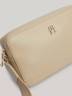 Torebki Na Pasku*Tommy Hilfiger Prostokątna Torebka Hilfiger Monotype BEIGE