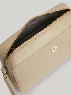Torebki Na Pasku*Tommy Hilfiger Prostokątna Torebka Hilfiger Monotype BEIGE