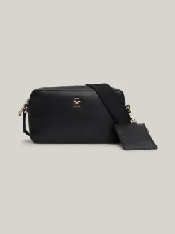 Torebki Na Pasku*Tommy Hilfiger Prostokątna Torebka Hilfiger Monotype BLACK
