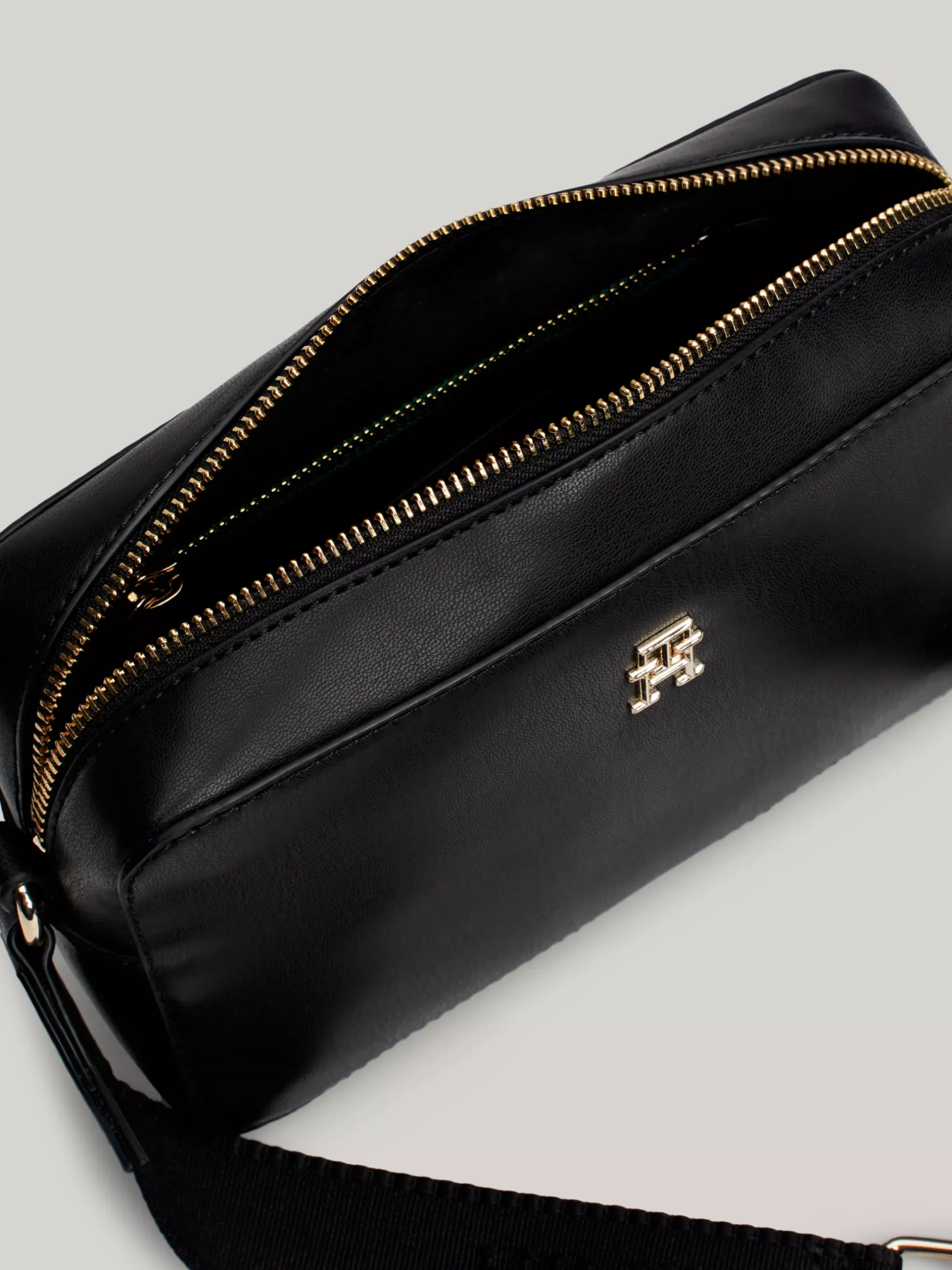 Torebki Na Pasku*Tommy Hilfiger Prostokątna Torebka Hilfiger Monotype BLACK