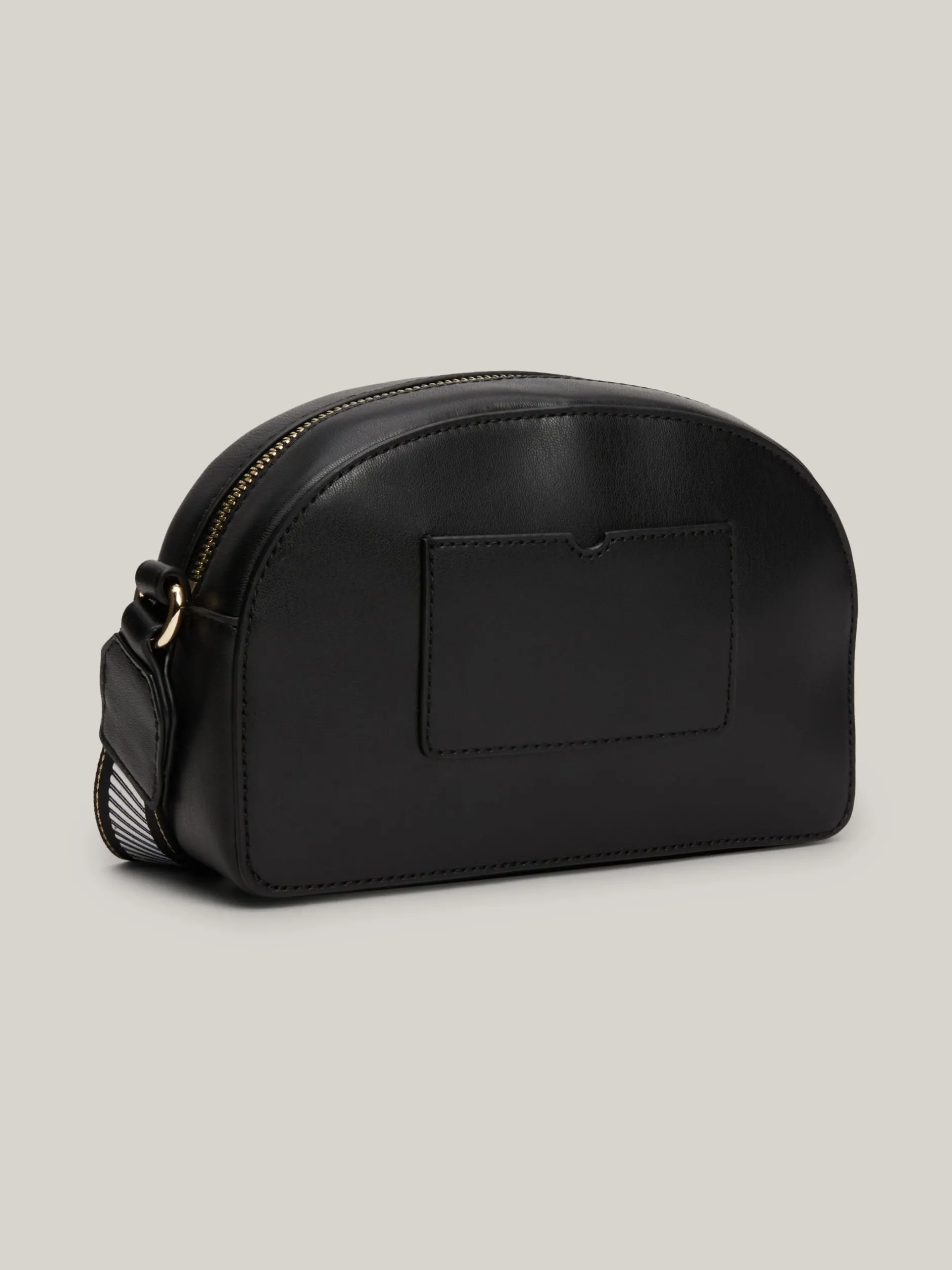 Torebki Na Pasku*Tommy Hilfiger Prostokątna Torebka Na Ramię Z Logo Na Pasku BLACK