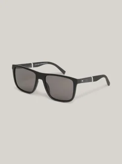 Okulary Przeciwsłoneczne*Tommy Hilfiger Prostokątne Okulary Przeciwsłoneczne MATTE BLACK