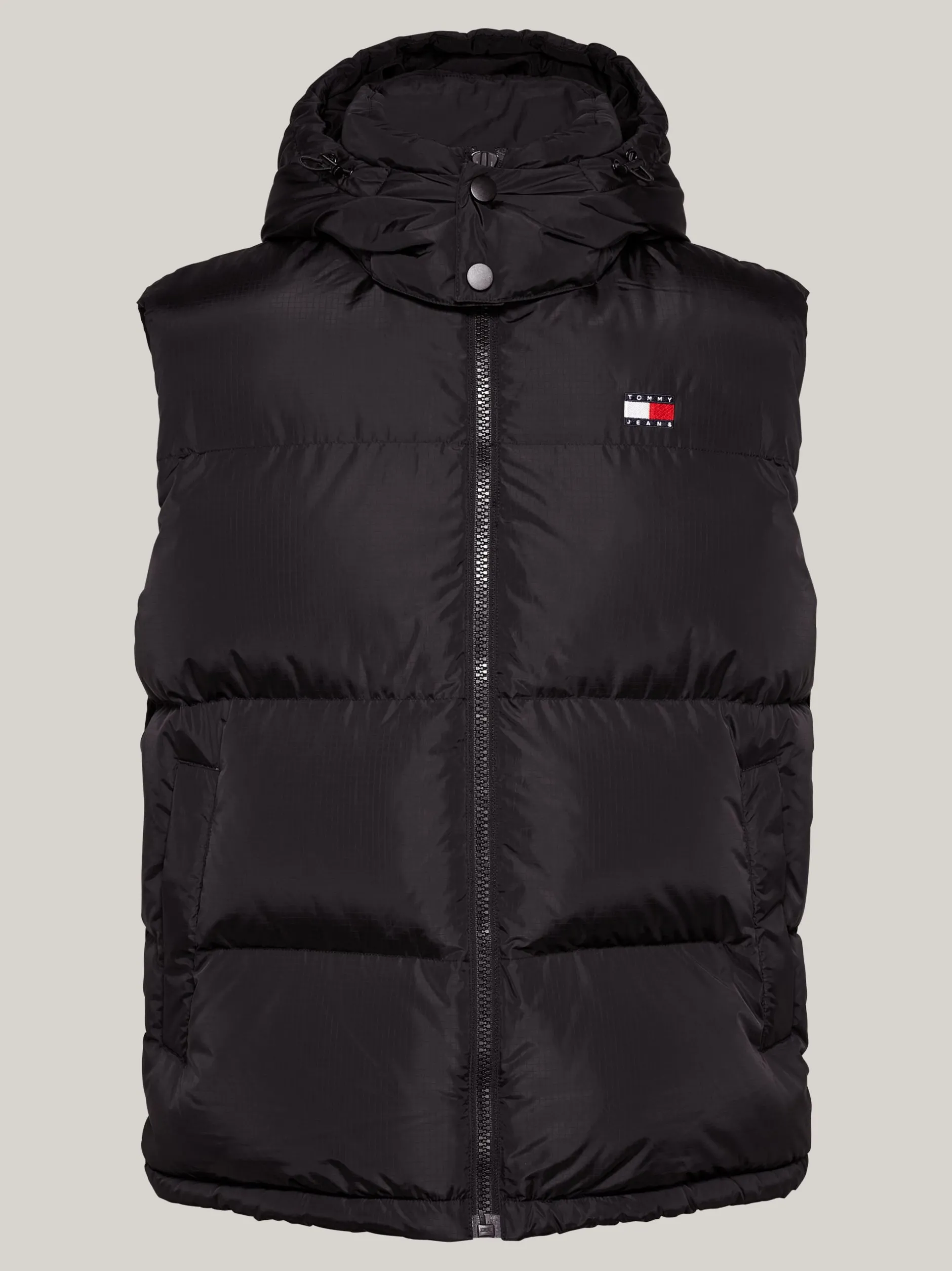 Kurtki & Płaszcze*Tommy Hilfiger Puchowa Kamizelka Alaska Z Zapięciem Na Zamek BLACK