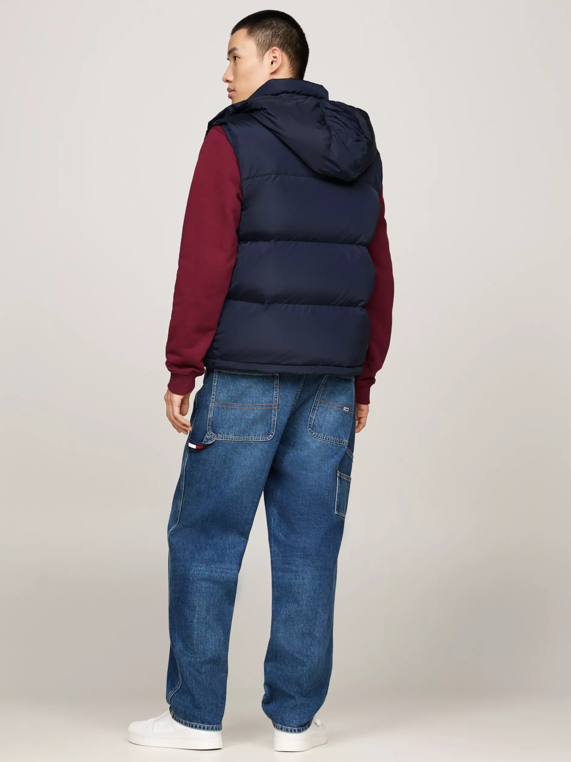 Kurtki & Płaszcze*Tommy Hilfiger Puchowa Kamizelka Alaska Z Zapięciem Na Zamek DARK NIGHT NAVY