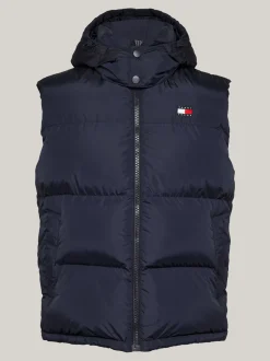 Kurtki & Płaszcze*Tommy Hilfiger Puchowa Kamizelka Alaska Z Zapięciem Na Zamek DARK NIGHT NAVY