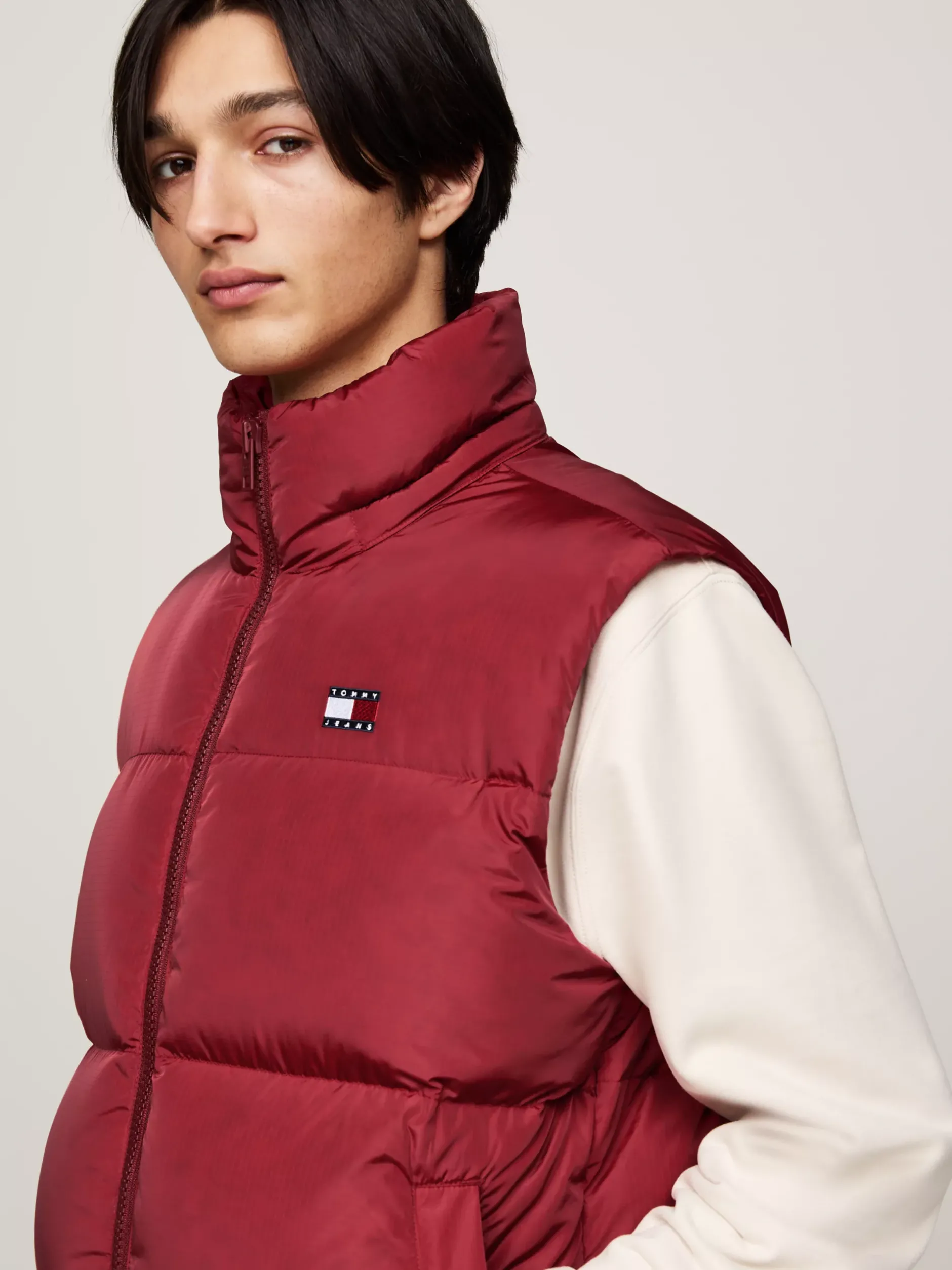 Kurtki & Płaszcze*Tommy Hilfiger Puchowa Kamizelka Alaska Z Zapięciem Na Zamek REGATTA RED