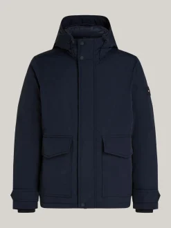 Kurtki & Płaszcze*Tommy Hilfiger Puchowa Kurtka Rockie Z Kapturem DESERT SKY