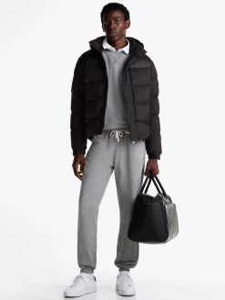 Kurtki & Płaszcze*Tommy Hilfiger Puchowa Kurtka Z Kapturem BLACK