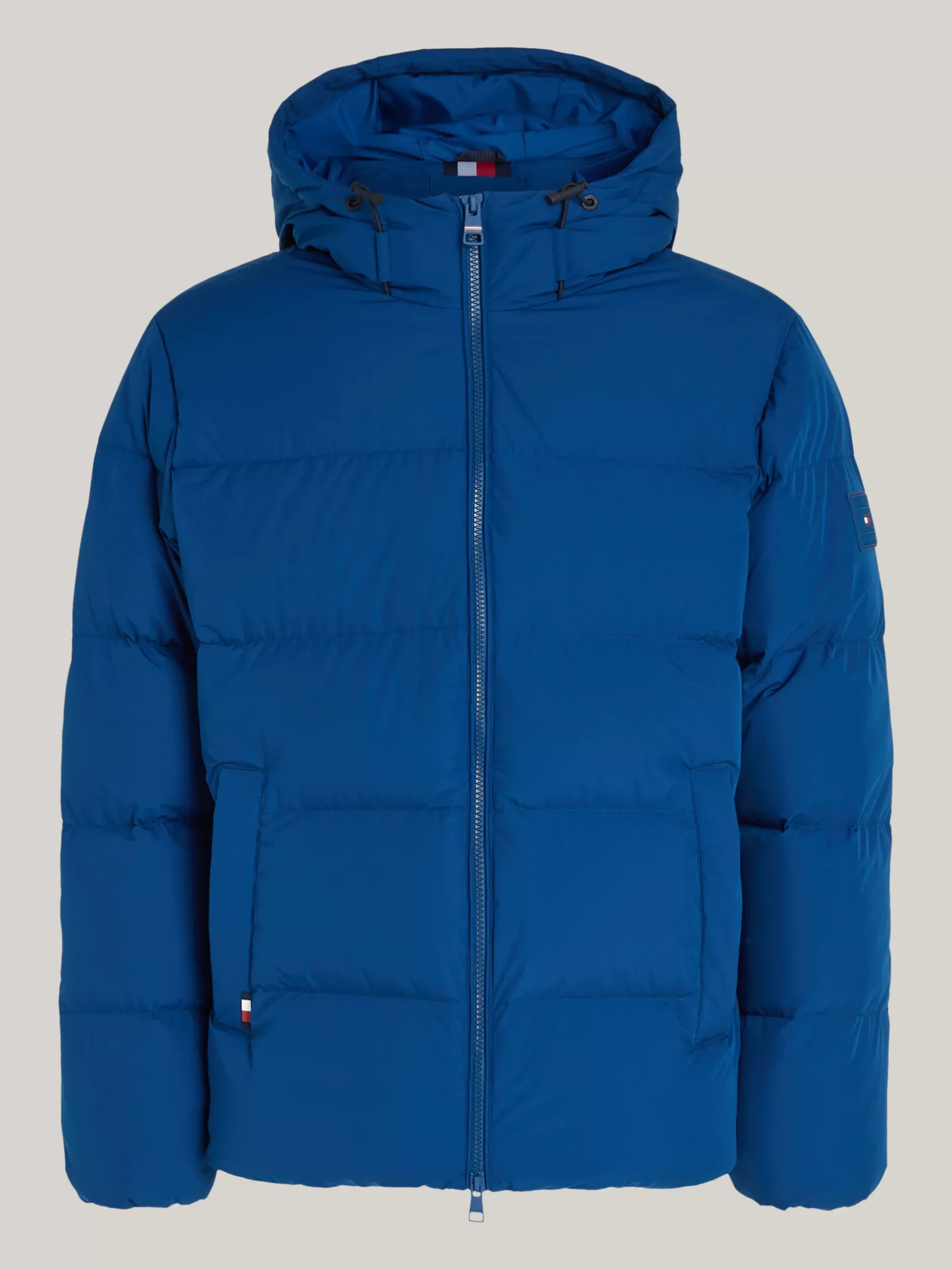 Kurtki & Płaszcze*Tommy Hilfiger Puchowa Kurtka Z Kapturem DEEP INDIGO
