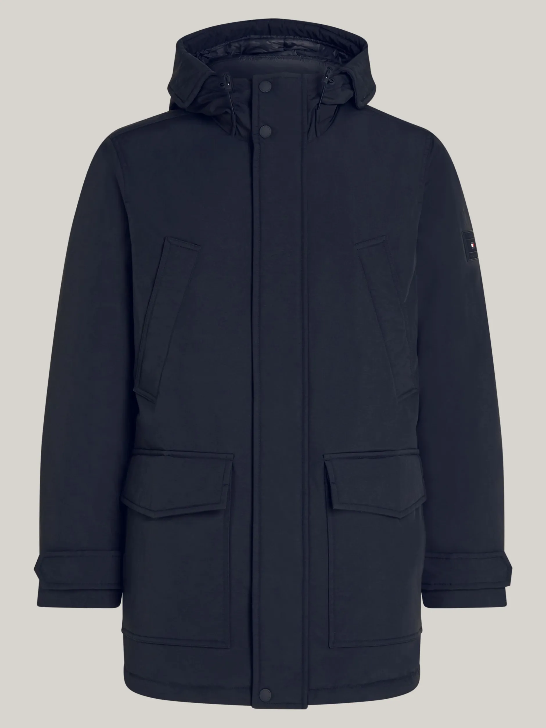 Kurtki & Płaszcze*Tommy Hilfiger Puchowa Parka Rockie Z Kapturem DESERT SKY