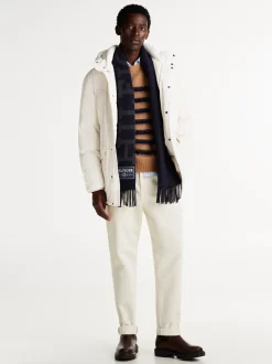 Kurtki & Płaszcze*Tommy Hilfiger Puchowa Parka Rockie Z Kapturem IVORY