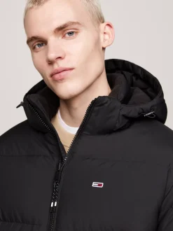 Kurtki & Płaszcze*Tommy Hilfiger Puchowa Parka Z Kapturem BLACK