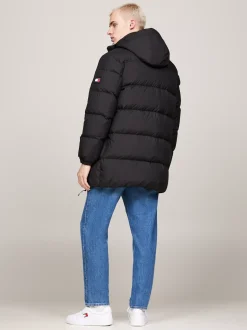 Kurtki & Płaszcze*Tommy Hilfiger Puchowa Parka Z Kapturem BLACK