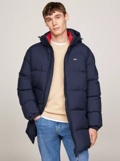 Kurtki & Płaszcze*Tommy Hilfiger Puchowa Parka Z Kapturem DARK NIGHT NAVY