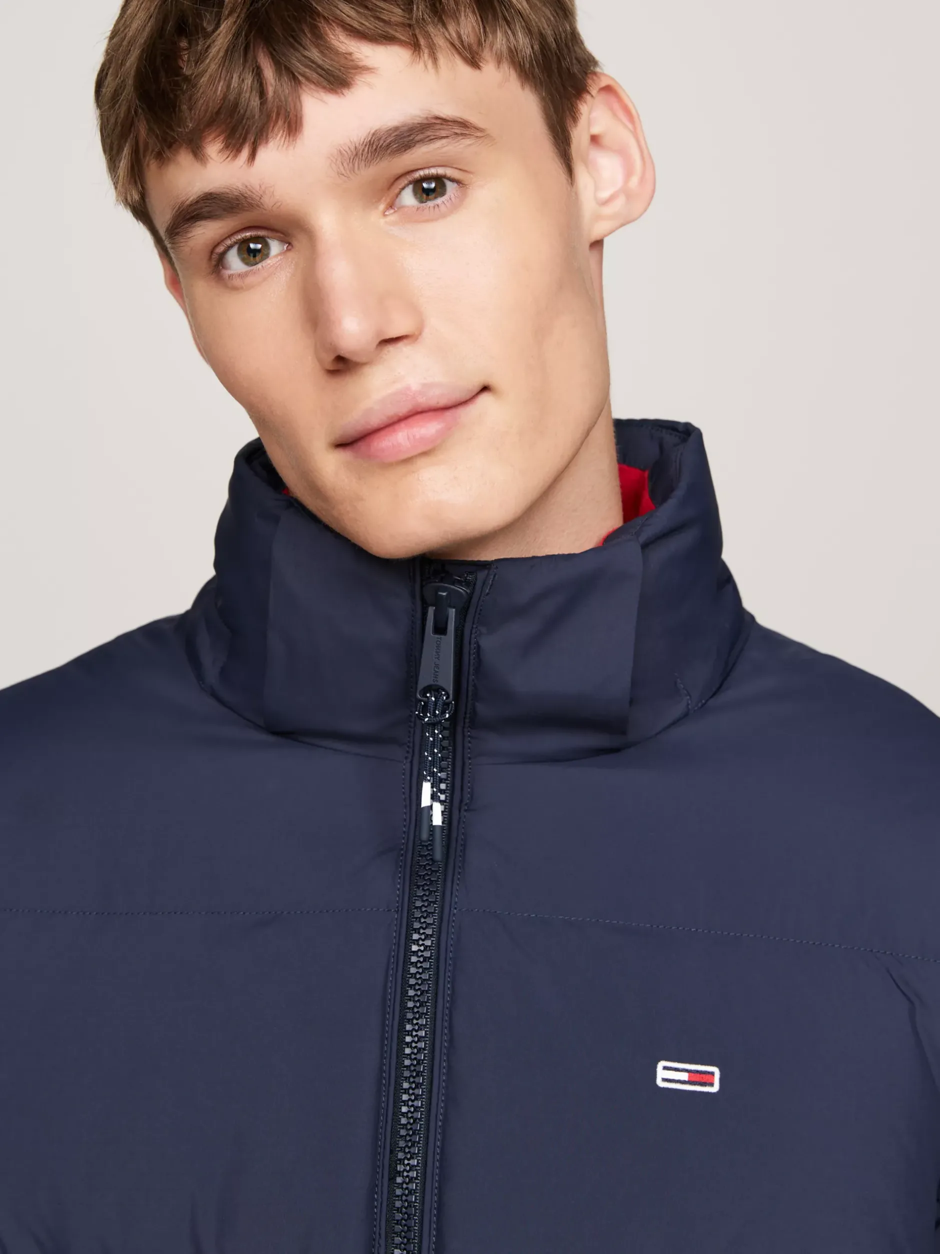 Kurtki & Płaszcze*Tommy Hilfiger Puchowa Parka Z Kapturem DARK NIGHT NAVY