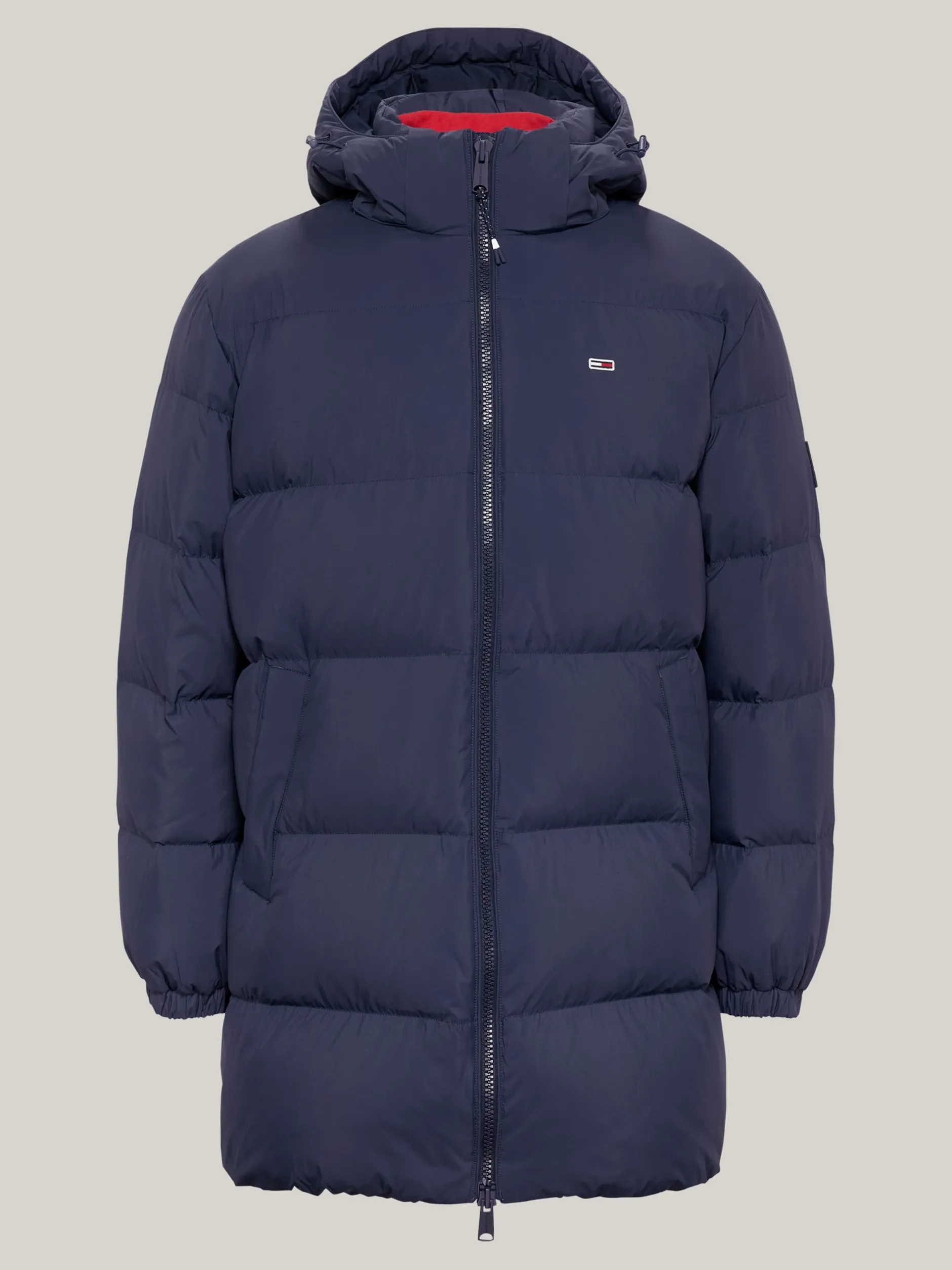 Kurtki & Płaszcze*Tommy Hilfiger Puchowa Parka Z Kapturem DARK NIGHT NAVY