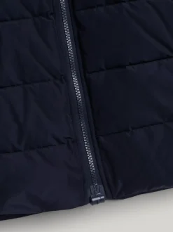 Kurtki & Płaszcze*Tommy Hilfiger Puchowy Płaszcz Adaptive Z Kapturem DESERT SKY