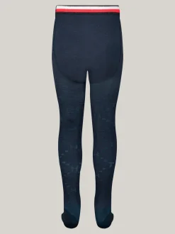 Bielizna & Skarpetki|Underwear & Socks*Tommy Hilfiger Rajstopy We Wzór W Monogramy TH NAVY