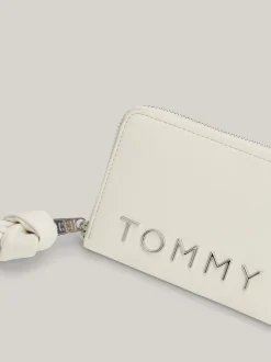 Portfele & Breloczki Do Kluczy*Tommy Hilfiger Średni Portfel Zapinany Na Zamek NEWSPRINT
