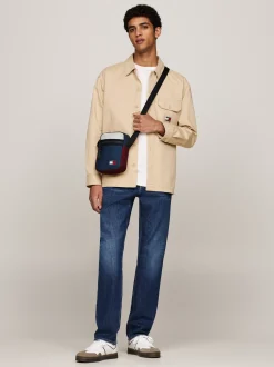 Torebki Na Pasku*Tommy Hilfiger Reporterka W Bloki Kolorów Z Logo WINTER CORPORATE
