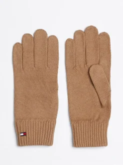 Rękawiczki|Czapki I Szaliki*Tommy Hilfiger Rękawiczki Essential Z Dodatkiem Kaszmiru CAMEL