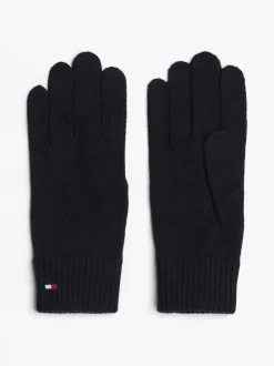 Rękawiczki|Czapki I Szaliki*Tommy Hilfiger Rękawiczki Essential Z Dodatkiem Kaszmiru BLACK