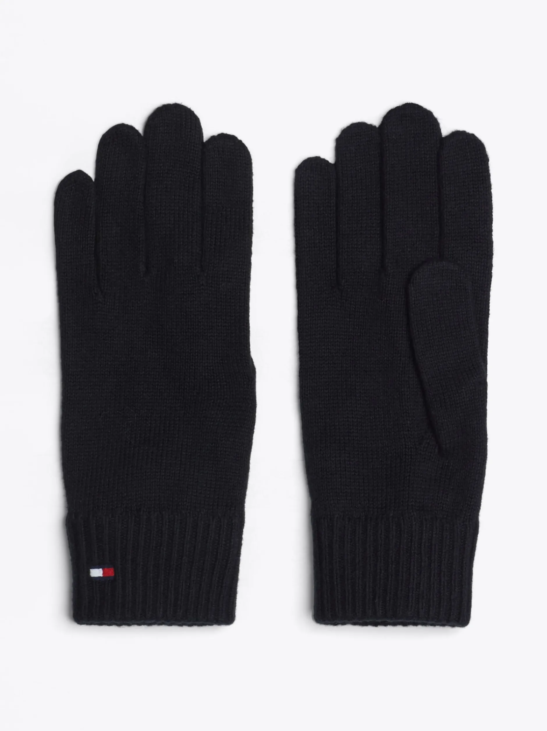 Rękawiczki|Czapki I Szaliki*Tommy Hilfiger Rękawiczki Essential Z Dodatkiem Kaszmiru BLACK