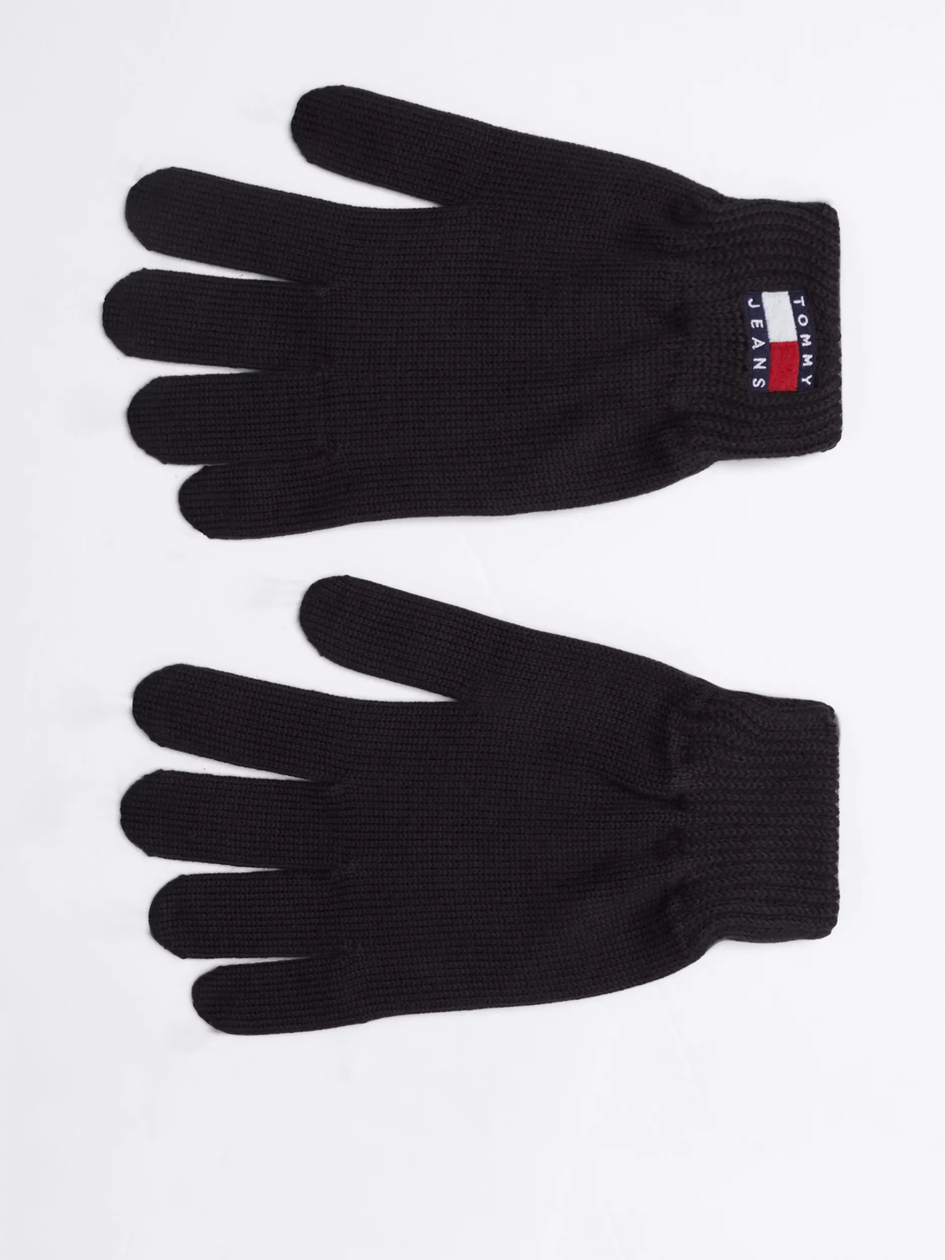 Czapki I Szaliki*Tommy Hilfiger Rękawiczki Z Naszywką Heritage BLACK