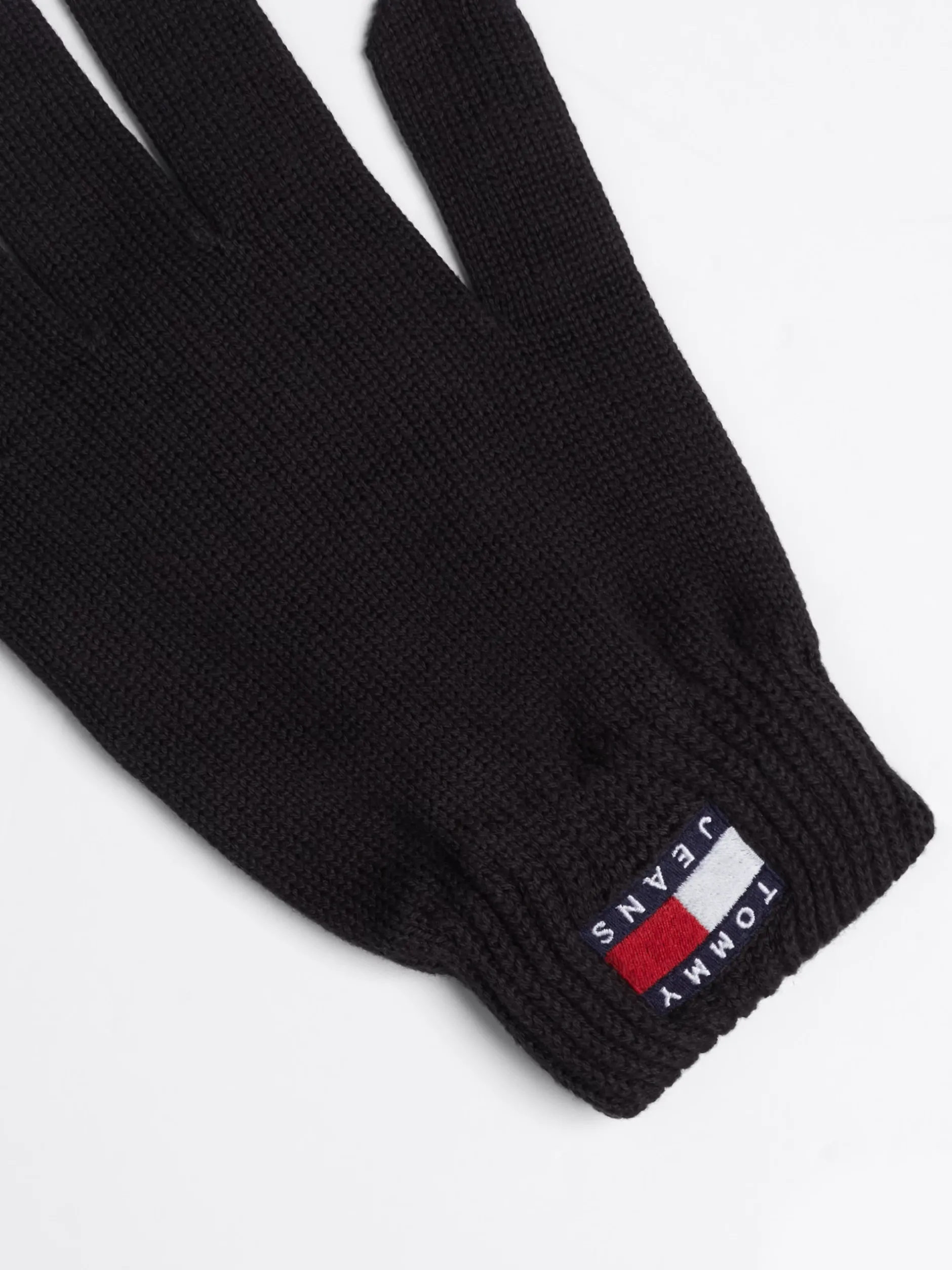 Czapki I Szaliki*Tommy Hilfiger Rękawiczki Z Naszywką Heritage BLACK
