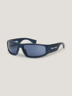 Okulary Przeciwsłoneczne|Okulary Przeciwsłoneczne*Tommy Hilfiger Różowe Prostokątne Okulary Przeciwsłoneczne BLUE ANTIQUE BLUE