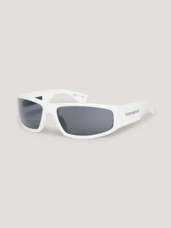 Okulary Przeciwsłoneczne|Okulary Przeciwsłoneczne*Tommy Hilfiger Różowe Prostokątne Okulary Przeciwsłoneczne WHITE