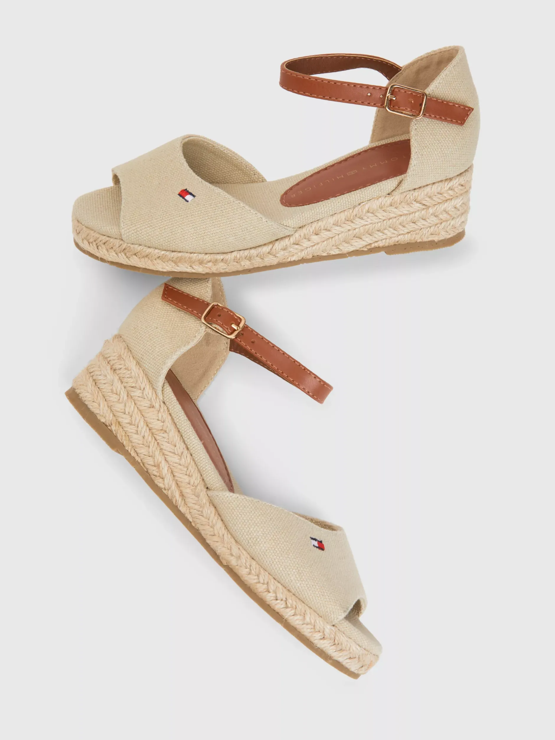 Obuwie I Akcesoria*Tommy Hilfiger Sandały Na Koturnach BEIGE