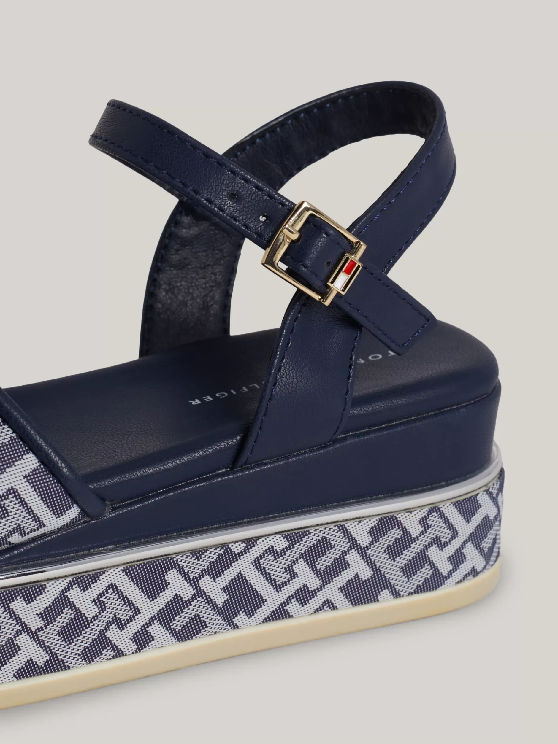 Obuwie I Akcesoria*Tommy Hilfiger Sandały Na Platformie Z Monogramem TH DENIM/BLUE