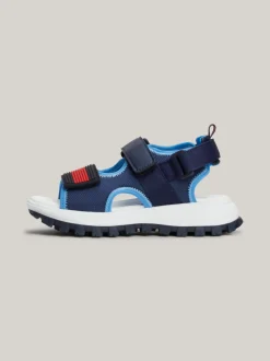 Obuwie I Akcesoria*Tommy Hilfiger Sandały Na Rzepy Z Flagą BLUE