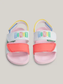 Obuwie I Akcesoria*Tommy Hilfiger Sandały Z Blokami Kolorów I Zapięciem Na Rzep WHITE/MULTICOLOR